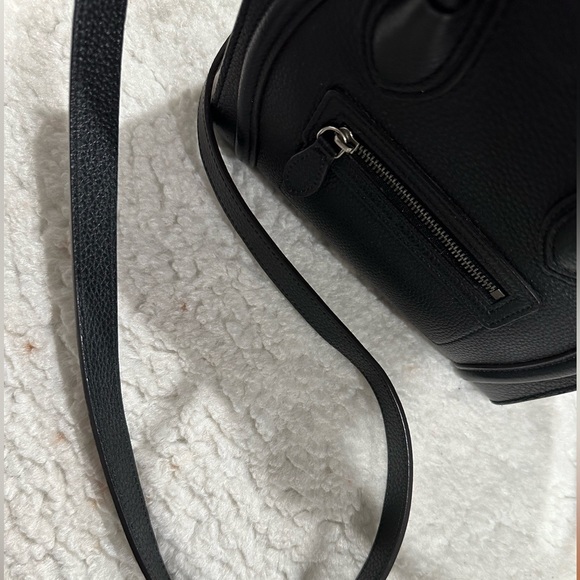 CELINE - Nano Luggage bag in drummed calfskin Black - Picture 2 of 5